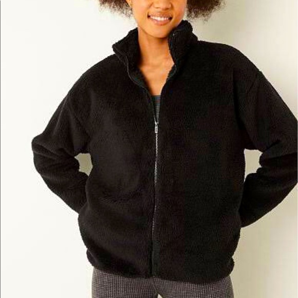 Express Sherpa Zip Up Jacket - Picture 6 of 8
